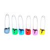 Naroote Diaper Pins, Safe Cloth Diaper Pins for Babies and Adults, 6 Colorful Bread-Shaped Pins view 2