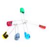 Naroote Diaper Pins, Safe Cloth Diaper Pins for Babies and Adults, 6 Colorful Bread-Shaped Pins view 3