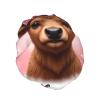 Cute Bull Valentine Waterproof Reusable Shower Cap for Women view 2