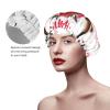 Cute Bull Valentine Waterproof Reusable Shower Cap for Women view 4