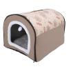 Tnfeeon Arctic Velvet Dog Cave Bed, Cozy Sleep Nest with Removable Washable Cover, Orthopedic Support for Small, Medium, and Large Dogs (L) view 2
