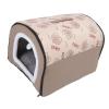 Tnfeeon Arctic Velvet Dog Cave Bed, Cozy Sleep Nest with Removable Washable Cover, Orthopedic Support for Small, Medium, and Large Dogs (L) view 4