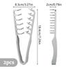 2-Pack Texturizing Combs, Wide-Tooth Styling Combs, Gray view 2