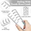 2-Pack Texturizing Combs, Wide-Tooth Styling Combs, Gray view 3