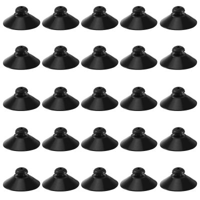 Editbar 25 Pack Aquarium Suction Cups 28mm Black
