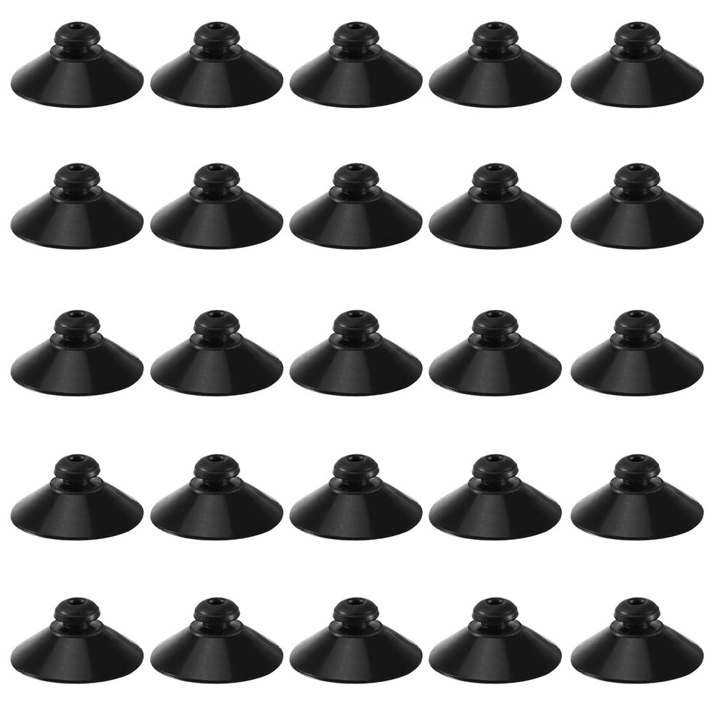 Editbar 25 Pack Aquarium Suction Cups 28mm Black