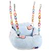 JEWEDECO Blue Flannel Hammock for Small Pet Cages view 1
