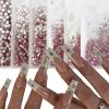 HAJHI Bedazzler Kit Resin Jelly Nail Charms, Round Flat-Back Rhinestones for Textiles, School and Nail Salons, Champagne, 6 Squares view 3