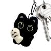 Black Cat Plush Keychain view 1
