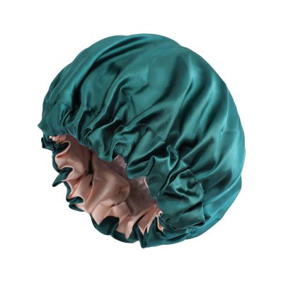 Large Double-Layer Waterproof Shower Cap for Women