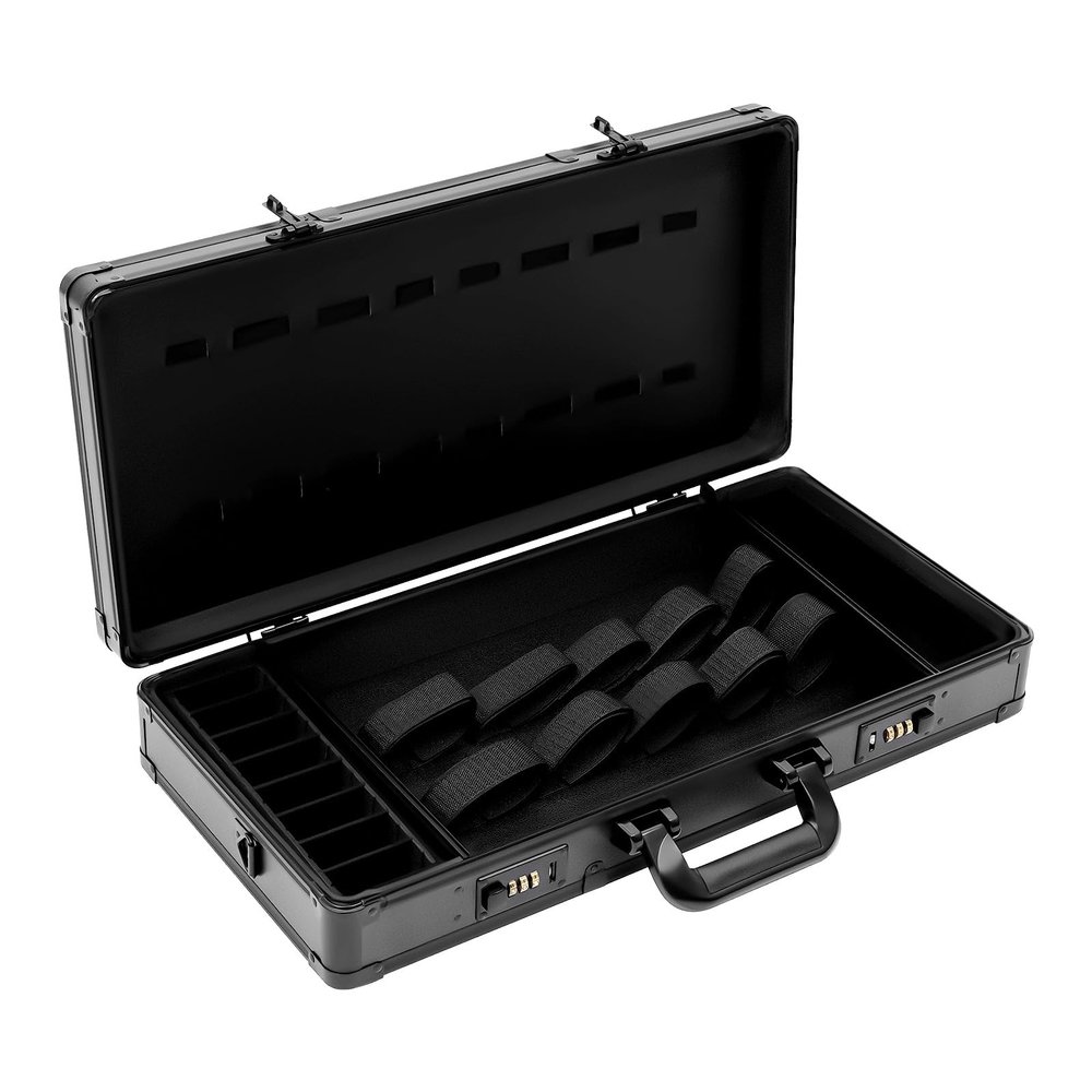 PBTERDTF Portable Barber Case and Hair Clipper Organizer, Black-2