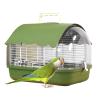 Bird Travel Cage, Sun-Protected Transparent Carrier with Handle view 1