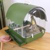 Bird Travel Cage, Sun-Protected Transparent Carrier with Handle view 3
