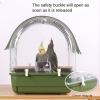 Bird Travel Cage, Sun-Protected Transparent Carrier with Handle view 4