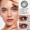 Freshlens Plano Color Contact Lenses, Stunna Girl Collection, Highly Opaque Annual Lenses, DIA 14.2 mm, 1 Pair (Brown) view 2