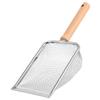 HOMSFOU Stainless Steel Cat Litter Scoop with Wooden Handle for Reptiles view 1