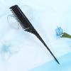 Tnfeeon 3-Row Teasing Comb, Lightweight ABS Hair Styling Tool for Women, Black view 2