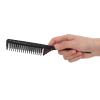 Tnfeeon 3-Row Teasing Comb, Lightweight ABS Hair Styling Tool for Women, Black view 4
