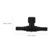 Abaodam 30-Piece Aquarium T-Shaped Air Valves, 4 mm Plastic Airflow Regulators view 2