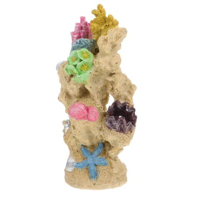 WOONEKY Resin Coral Aquarium Ornament