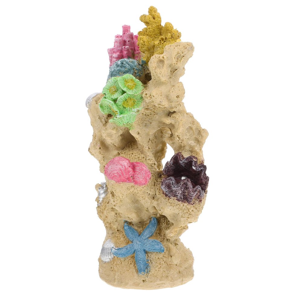 WOONEKY Resin Coral Aquarium Ornament