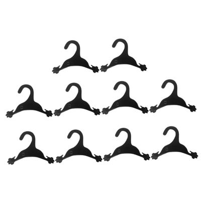 Toddmomy 10-Pack Non-Slip Plastic Dog Hangers