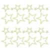 Set of Green Bathtub Stickers with Five-Pointed Stars, 24 Pieces view 1