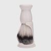 Shaving Brush Set, White Plastic, with Stand view 4