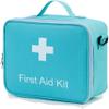 Large Waterproof Medicine Bag, Empty First Aid Storage Case, Light Blue view 3