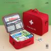 Large Waterproof Medicine Bag, Empty First Aid Storage Case, Light Blue view 4