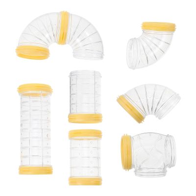 Plastic Hamster Tubes for DIY Cages, 8-Piece Set