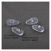 100 Ultra-Soft Silicone Air-Cushion Nose Pads for Eyeglasses, Hard Core, Push-In, 7 x 14 mm view 3