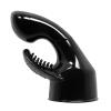2-Piece Silicone Attachment Set, Black & Clear, for Massage Wands view 4