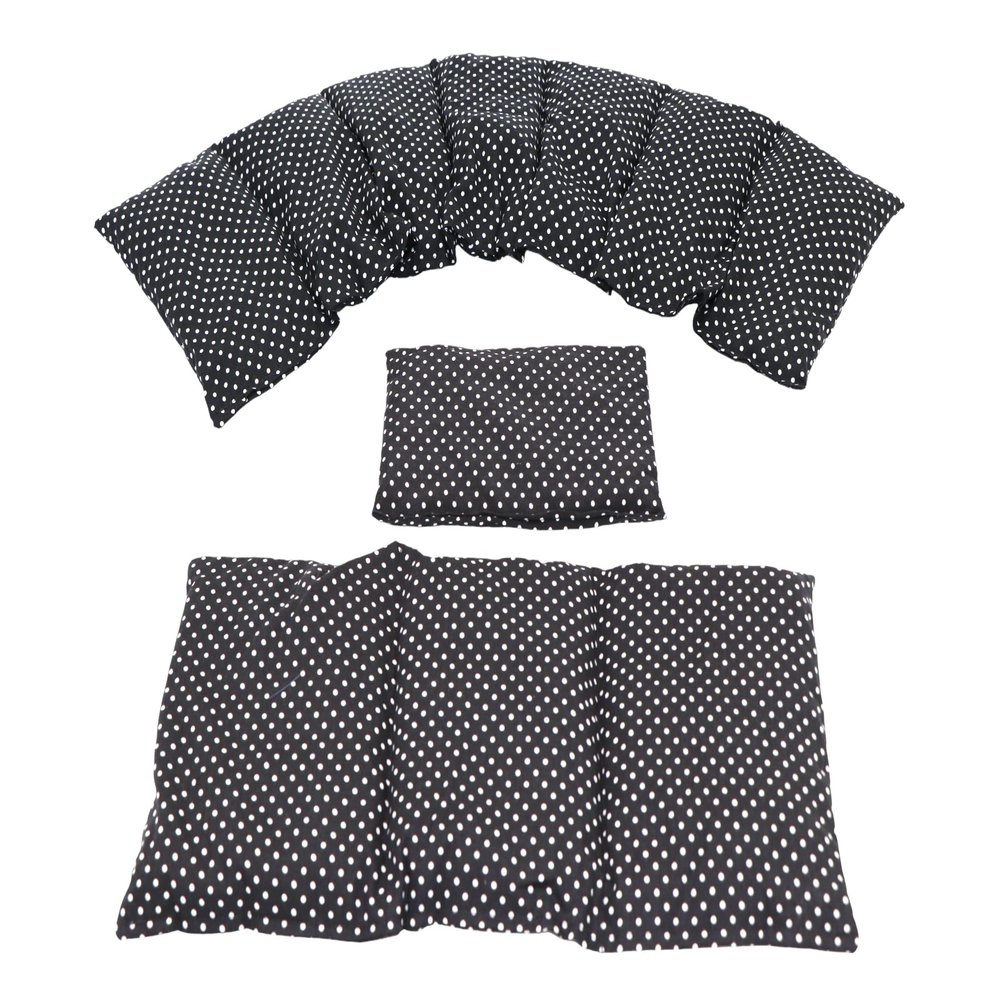 3-Piece Cherry Pit Pillow Set, 8-Chamber, 3-Chamber and Small Pillow