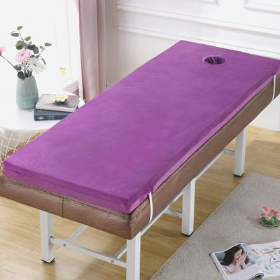 Purple 190 x 70 cm Massage Table Mattress Topper, 5 cm High-Density Foam