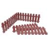 BATHVEVE 4-Piece PVC Lawn Fence for Pets and Turtles, Modular DIY Design, Coffee view 1