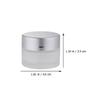 Luxshiny Reusable Frosted Glass Cosmetic Jars, 6-Pack, with Silver Lids, 30 mL view 2