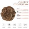 FESHFEN Curly Messy Bun Hairpiece with Elastic Band, Toffee Blend, 55 g view 4