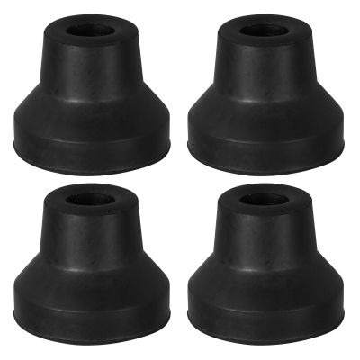 4-Pack Universal Rubber Tips for Small and Quad Canes