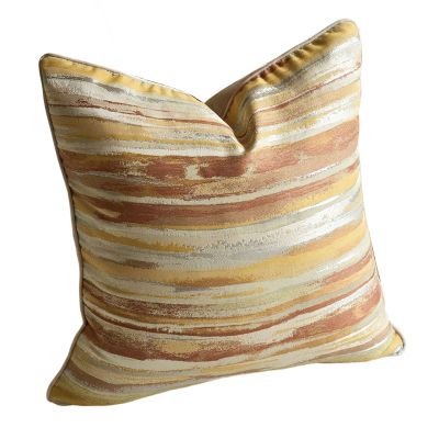 Boho Farmhouse Pillow Covers, Soft Decorative Covers for Couch, Sofa, Home Decor, Set of 4 for Living Room, Yellow (50.8 x 50.8 cm / 20 x 20 in)