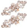 Rhinestone Shoe Clips for Flat Shoes, Alloy, 2 Pieces, Christmas Party view 1