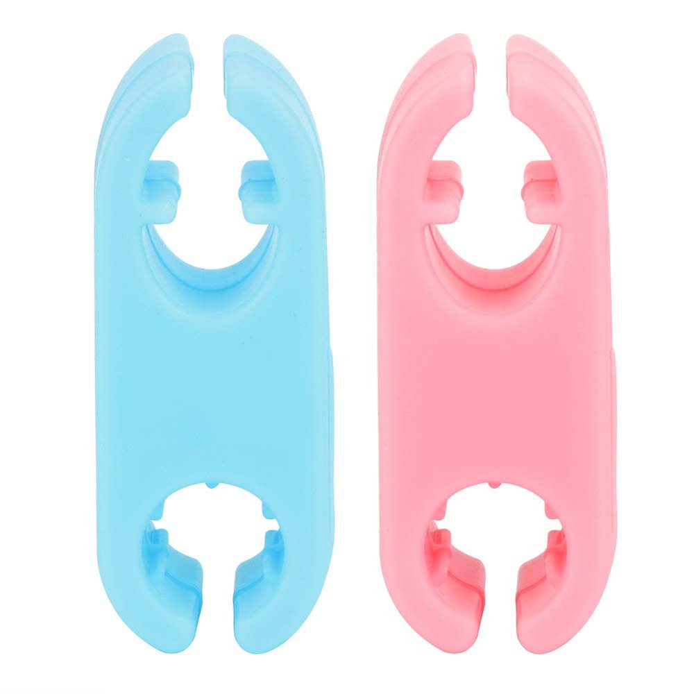Pet Selfie Clips, Silicone, Blue and Pink, 2-Pack