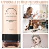 Contour and Concealer Stick, Natural Matte Foundation Stick with Brush view 4
