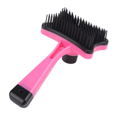 Pet Grooming Brush, Professional De-Shedding Brush for Dogs and Cats, Removes Loose Hair, Undercoat, Massages Skin, Improves Circulation, Comfortable (Rose Pink)