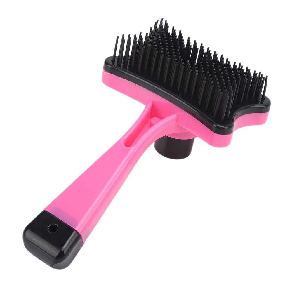 Pet Grooming Brush, Professional De-Shedding Brush for Dogs and Cats, Removes Loose Hair, Undercoat, Massages Skin, Improves Circulation, Comfortable (Rose Pink)