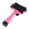 Pet Grooming Brush, Professional De-Shedding Brush for Dogs and Cats, Removes Loose Hair, Undercoat, Massages Skin, Improves Circulation, Comfortable (Rose Pink) view 1