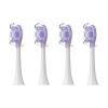 4-Piece Replacement Brush Heads for Xiaomi Oscillating Electric Toothbrush Pro, MES610/MES609, Soft Bristles, Purple view 1