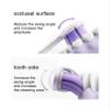 4-Piece Replacement Brush Heads for Xiaomi Oscillating Electric Toothbrush Pro, MES610/MES609, Soft Bristles, Purple view 4