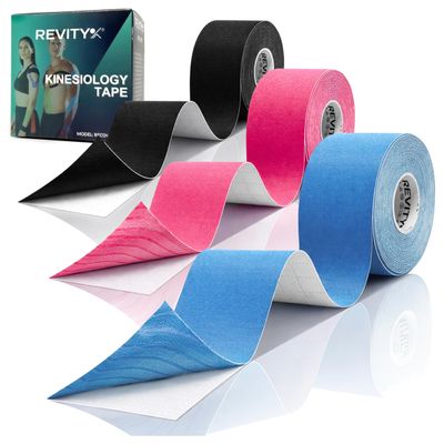 Kinesiology Tape Set, 3 Rolls, 5 cm x 5 m, CE Medical Device