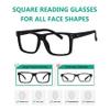 Eyekepper 3-Pack Oversized Reading Glasses, Square Frame for Men and Women - Black +2.75 view 4